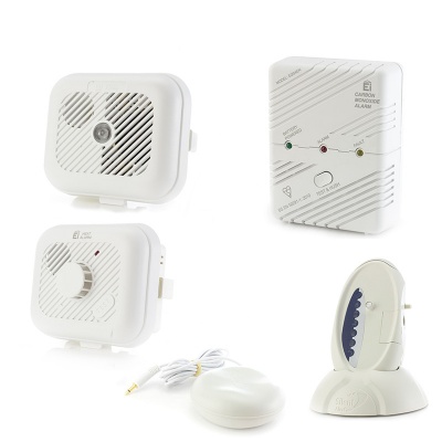 Silent Alert Signwave Smoke, Carbon Monoxide and Heat Alarm Pack
