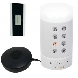 Signolux Tower Hard of Hearing Doorbell Alert System with Vibrating Pager