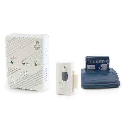 Care Call Carbon Monoxide and Magnetic Door Alarm System with Pager
