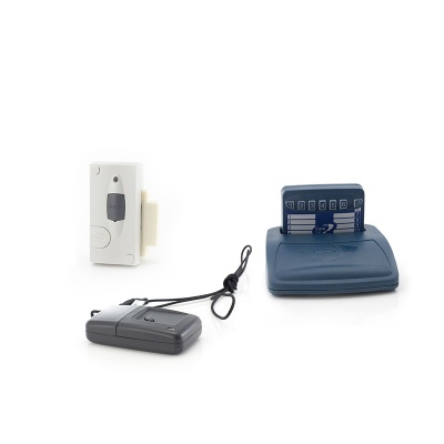 Care Call Emergency Key Fob and Magnetic Door Alarm System with Pager