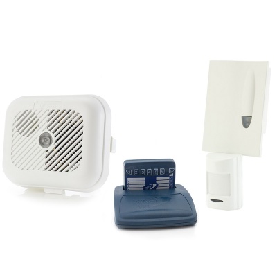 Care Call Smoke Alarm and PIR Movement Monitor System with Pager