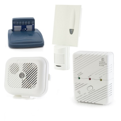 Care Call Smoke, Carbon Monoxide and PIR Movement Alarm System with Pager
