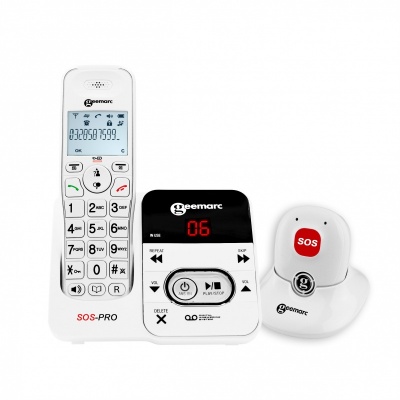 Geemarc AmpliDECT 295 SOS PRO Amplified Cordless Telephone and Pendant