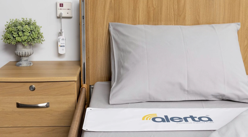 Alerta Bed Alertamat placement on a bed Alerta Bed Alertamat placement on a bed