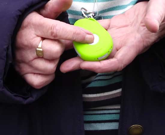The Carephone GPS SOS Tracker is highly discreet Carephone GPS SOS Tracker