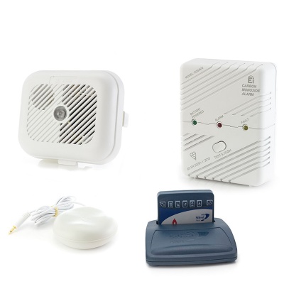 Silent Alert SA3000 Hard of Hearing Smoke and Carbon Monoxide Alarm Pack