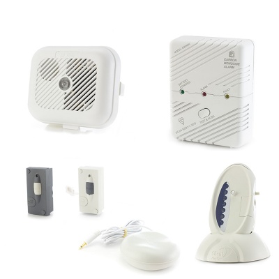 Silent Alert SignWave  Smoke, Carbon Monoxide, Telephone and Doorbell Alarm Pack