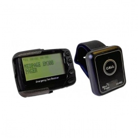 MedPage Waterproof Fall Detection Bracelet with Call Button and Data Message Pager