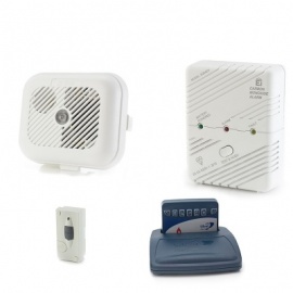 Silent Alert SA3000 Smoke, Carbon Monoxide and Magnetic Door Alarm Pack