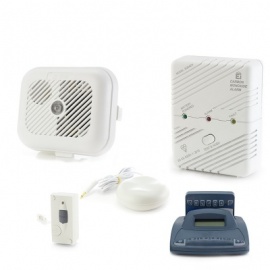 Silent Alert SA3000 Smoke, Carbon Monoxide and Telephone Alarm Pack with Alarm Clock Charger