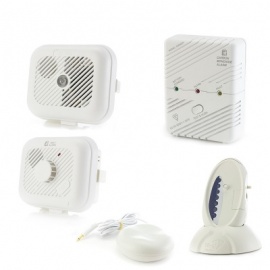 Silent Alert Signwave Smoke, Carbon Monoxide and Heat Alarm Pack